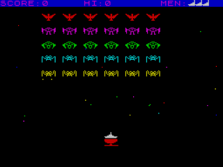 Alien Destroyer screenshot 3 for ZX Spectrum